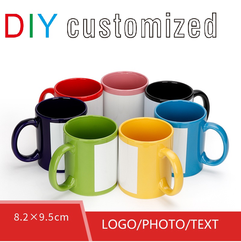 Coffee Tea Picture - Schwarze Tasse zum Selbermachen, Logo, Keramik,