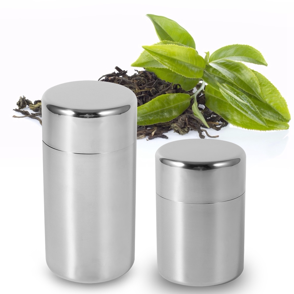 Canister Coffee Sugar Tea - Edelstahl-Teedosen für die Küche zu Hause
