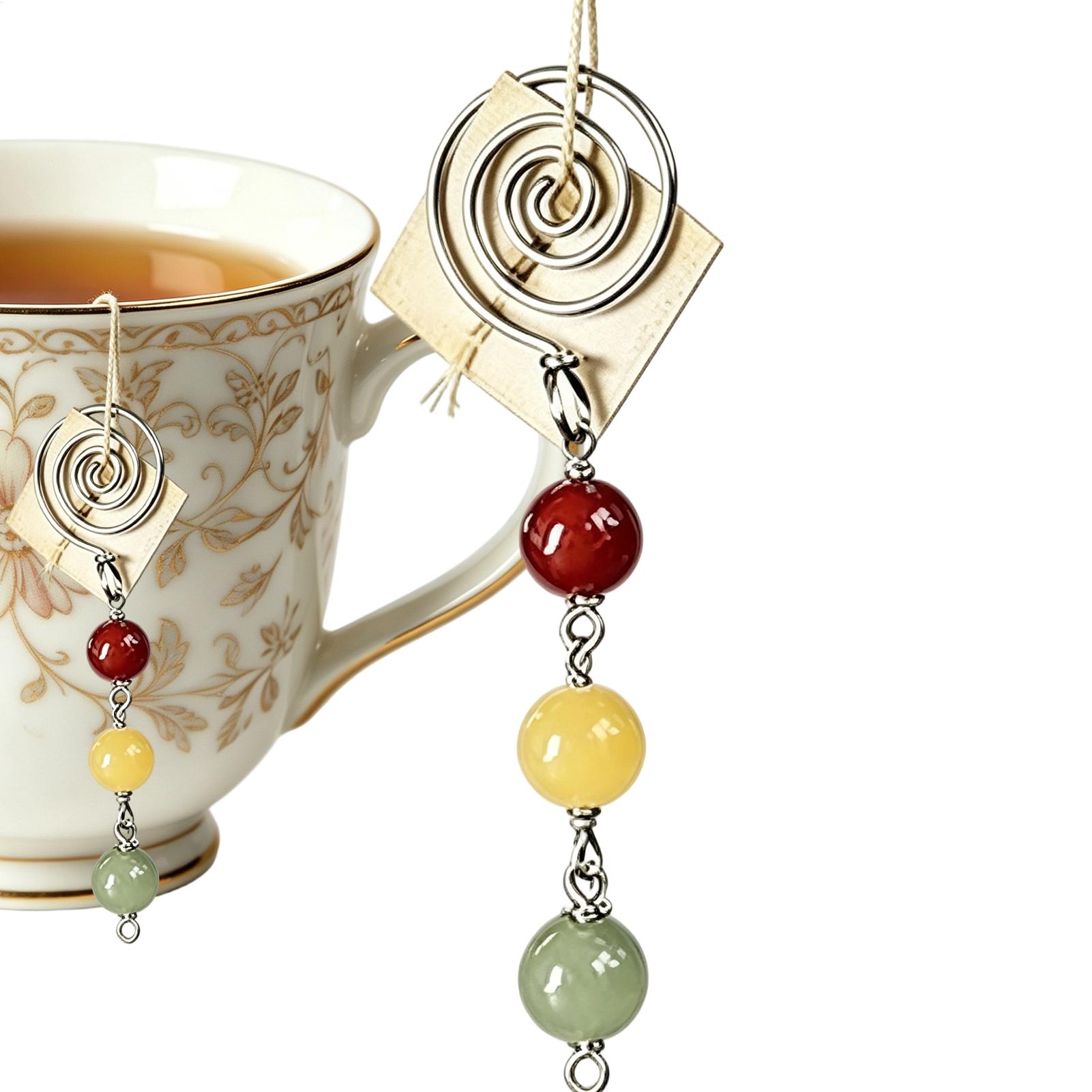 Coffee Tea Infuser - Teebeutelhalter für Tassen, Wiederverwendbare Klemme, Edelstahl-Infusor