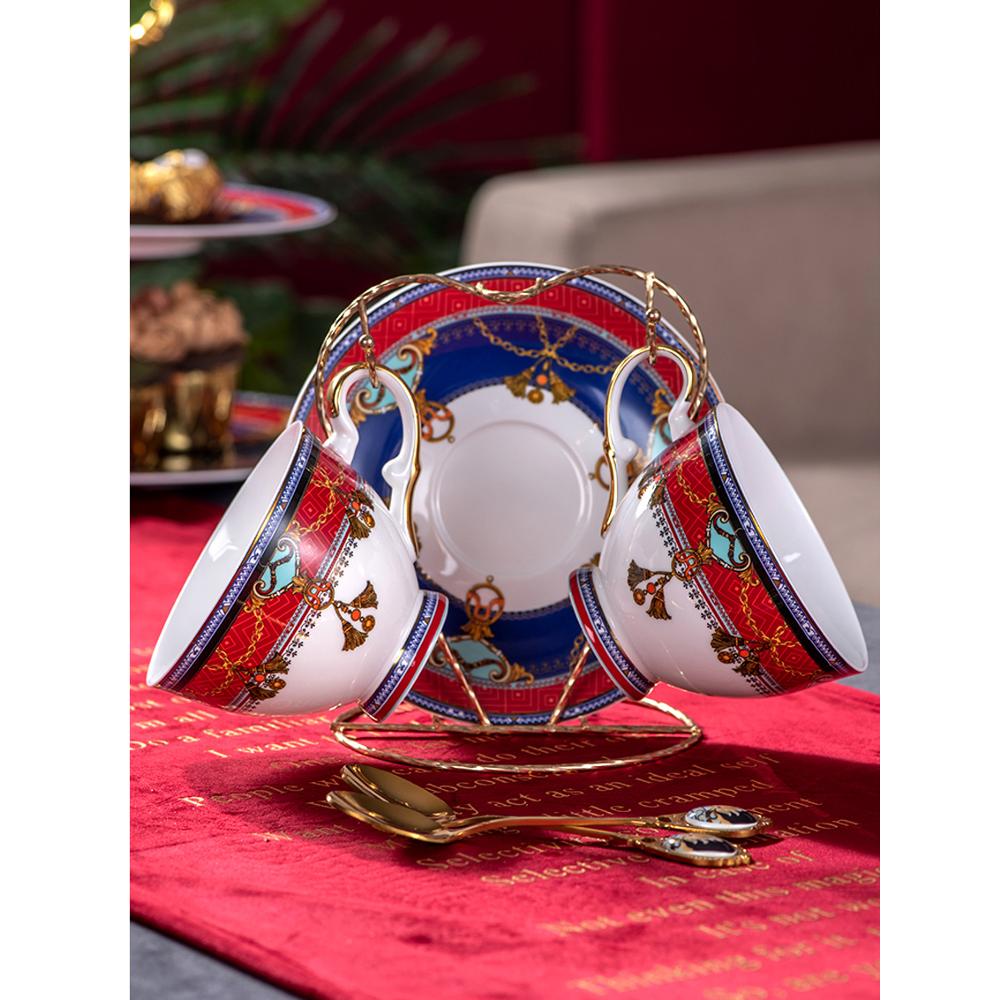 Coffee Tea Gift Set - Luxuriöse Kaffeetassen-Sets aus Porzellan, Heimdekoration, Europa