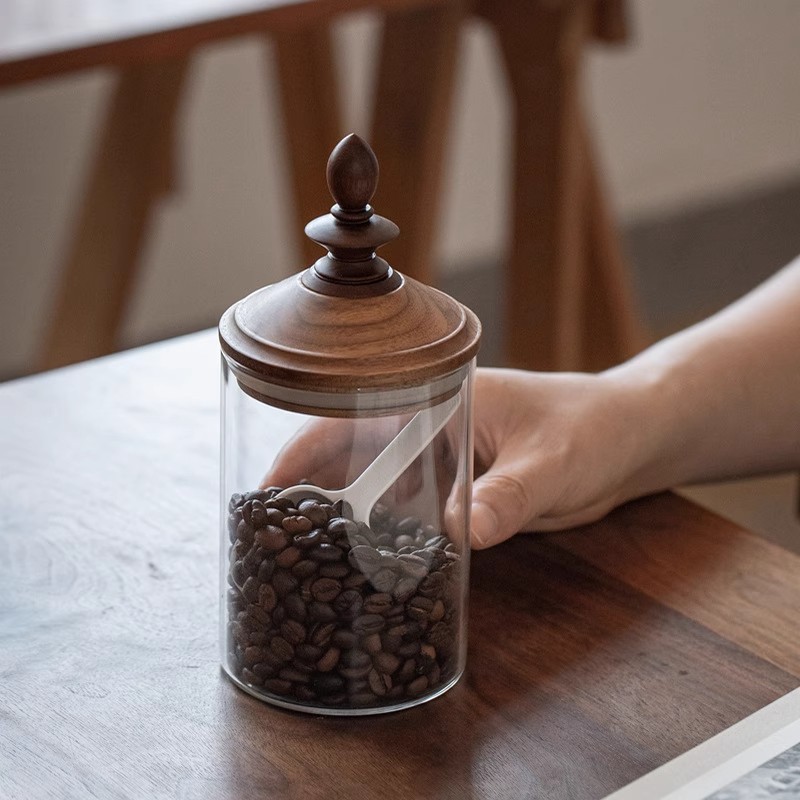 Coffee Tea Leaf And Bean - Vorratsglas für Kaffeebohnen im amerikanischen Stil,