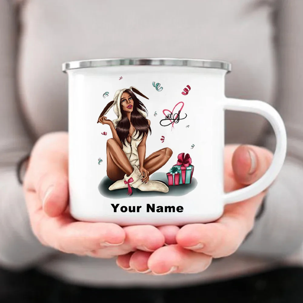 Coffee Tea Name - Kunden spezifischer Emaille becher mit Ihrem