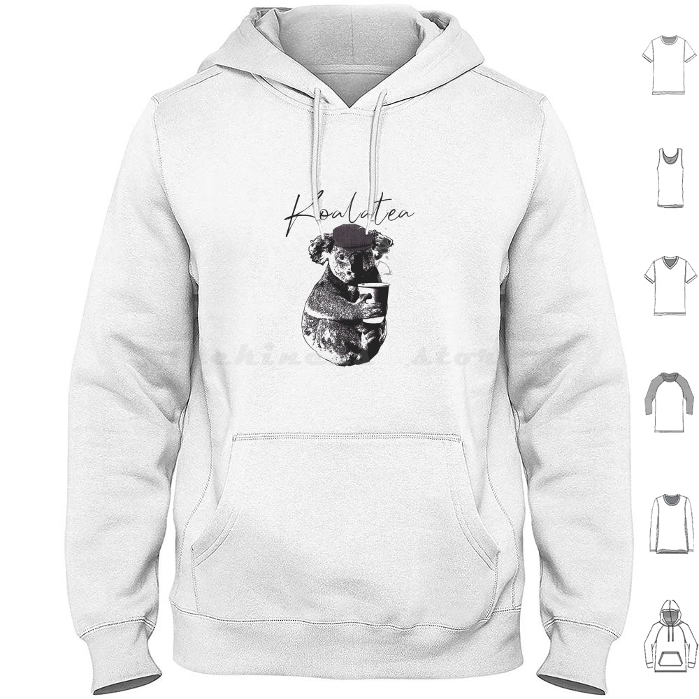 Coffee Tea Jokes - Koalatea Hoodie aus Baumwolle mit langen