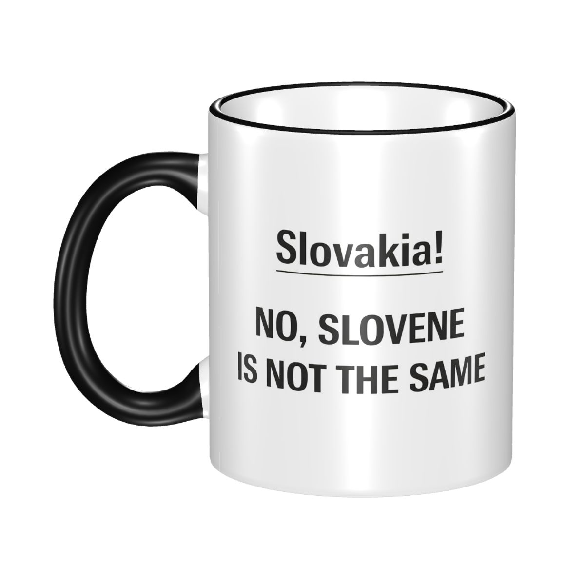 Coffee Tea Jokes - Lustiger Geographie-Witz Slowakei vs. Slowenien Verwechselungstasse