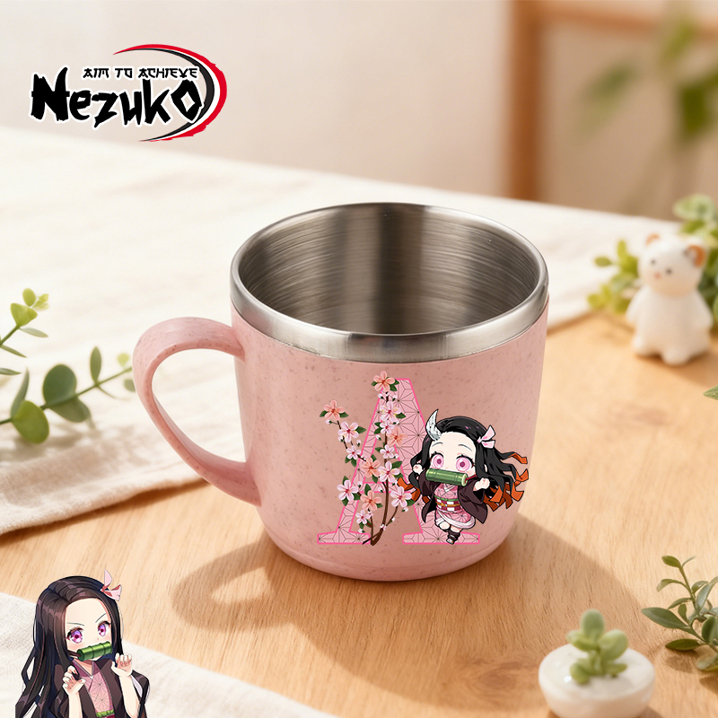 Coffee Tea Name - Demon Slayer Edelstahl-Wasserbecher für Männer und