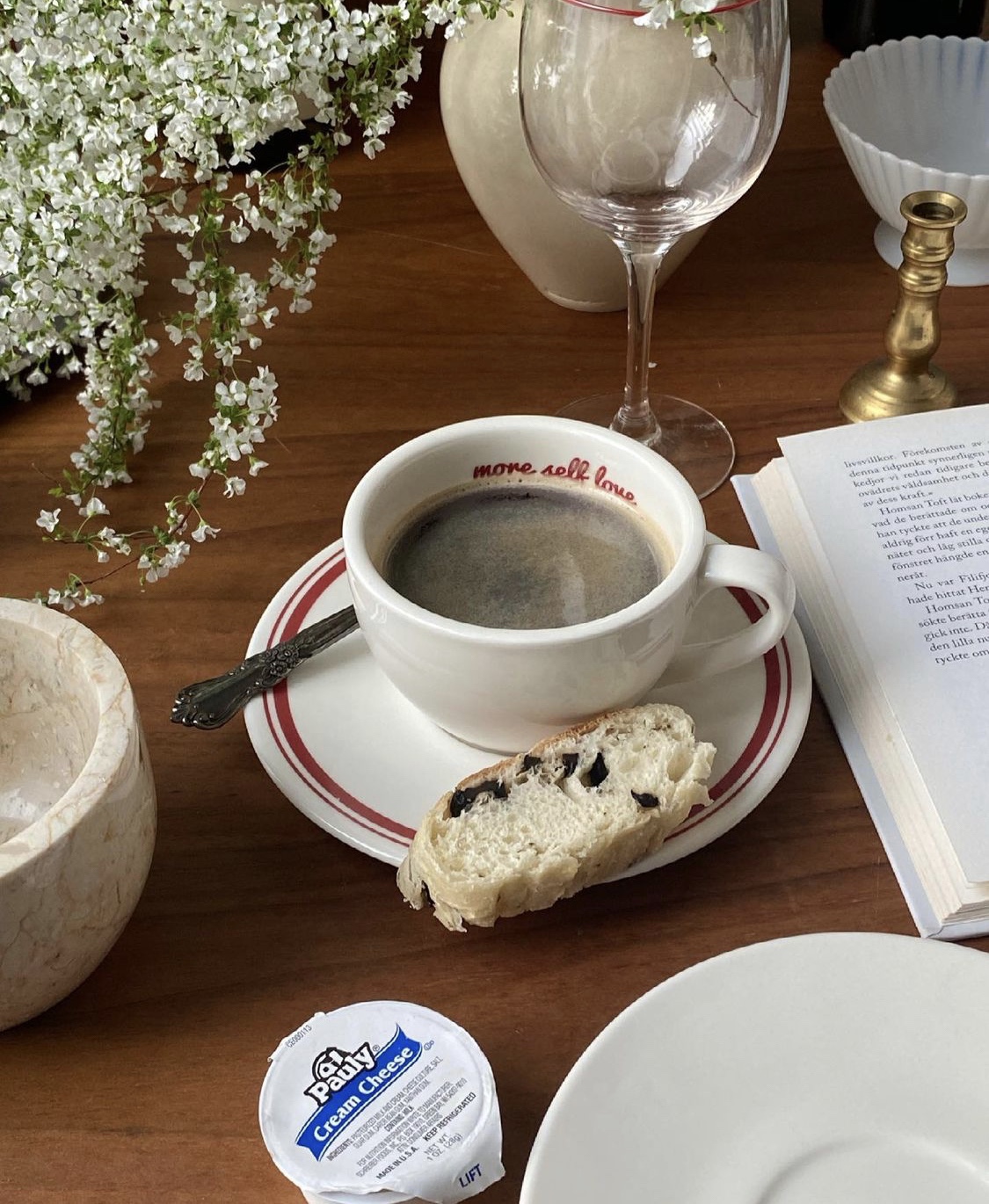 Coffee Tea Name - Korea Buchstaben Kaffeetasse Untertasse Set Frühstück