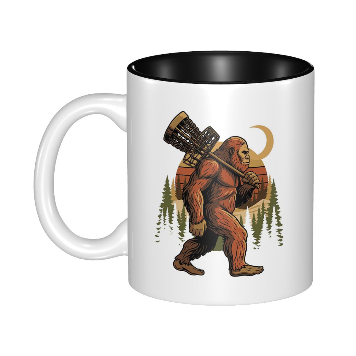 Coffee Tea Gift Basket - Bigfoot Disc-Golf-Korb Walker Lustiger Disc-Golfer-Becher Witzige