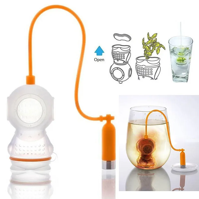 Coffee Tea Infuser - Food Grade Silikon Leck Submariner Taucher