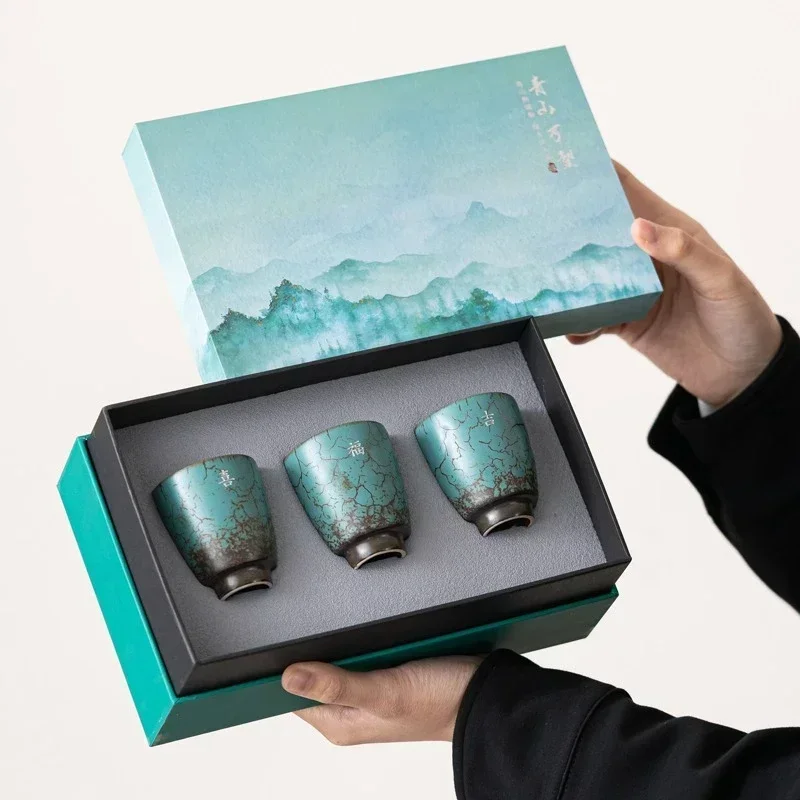 Coffee Tea Gift Set - Geschenkbox, Espressotassen, japanische Keramik-Teetasse, Teeschale aus