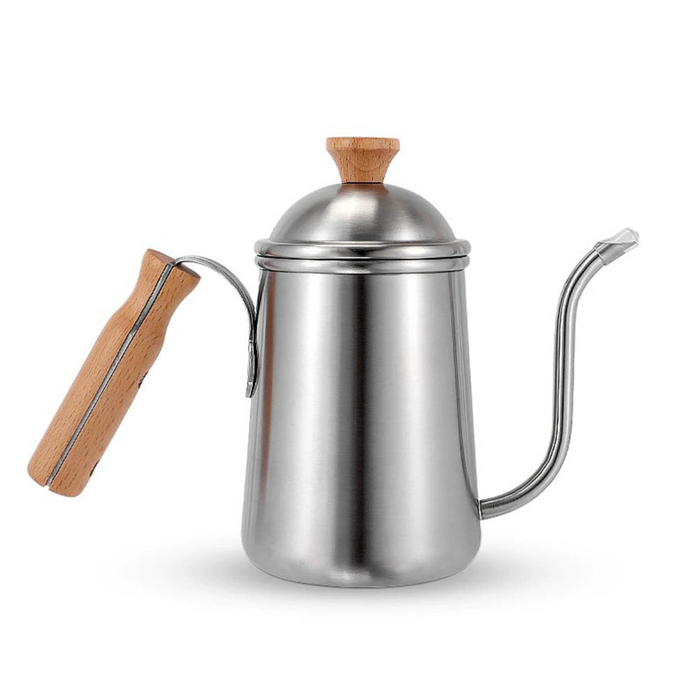 Coffee Tea And Bean - Übergießen Sie Kaffeekessel, Schwanenhals-Teekessel aus Edelstahl,