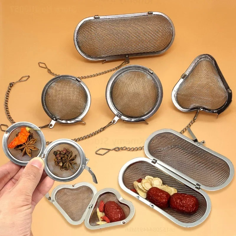 Coffee Tea Infuser - Edelstahl Ovaler Herzförmiger Gewürz- und Teefilter