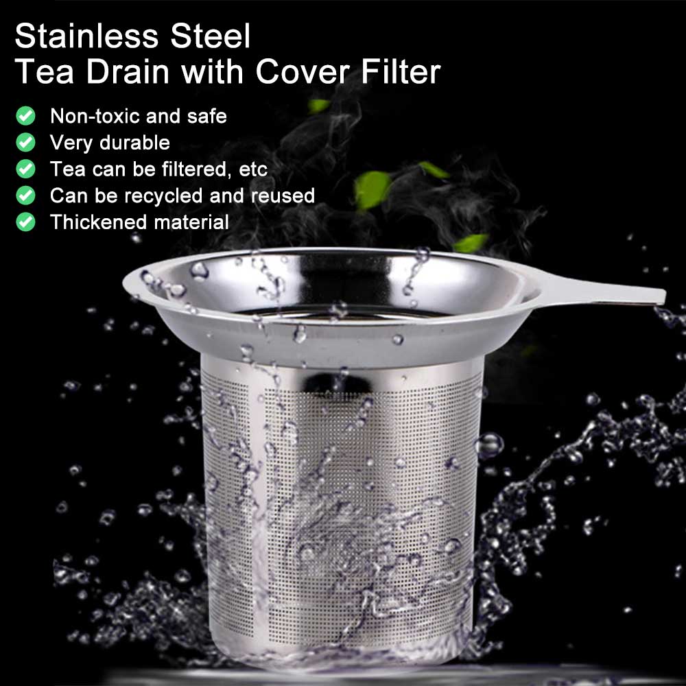 Coffee Tea Infuser - Einhand-Teekanne Edelstahl feinmaschiger Kaffeefilter Teekanne Tasse