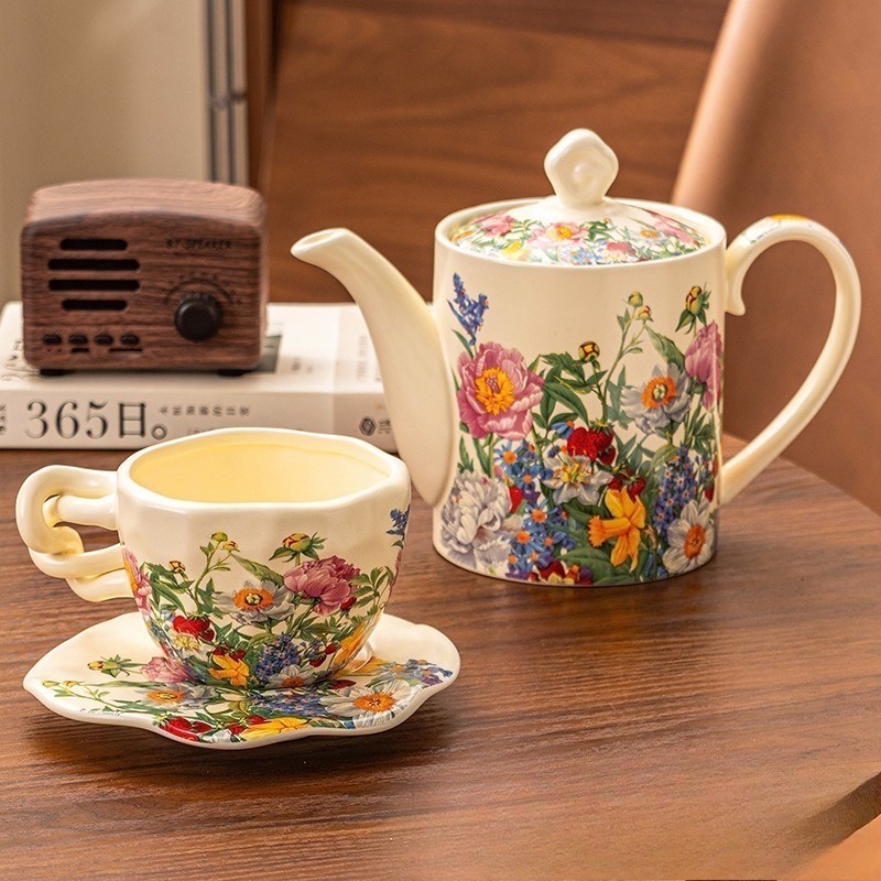 Europäisches Vintage Blumen-Ke – Coffee Tea Gift Basket Bewertung und Preis