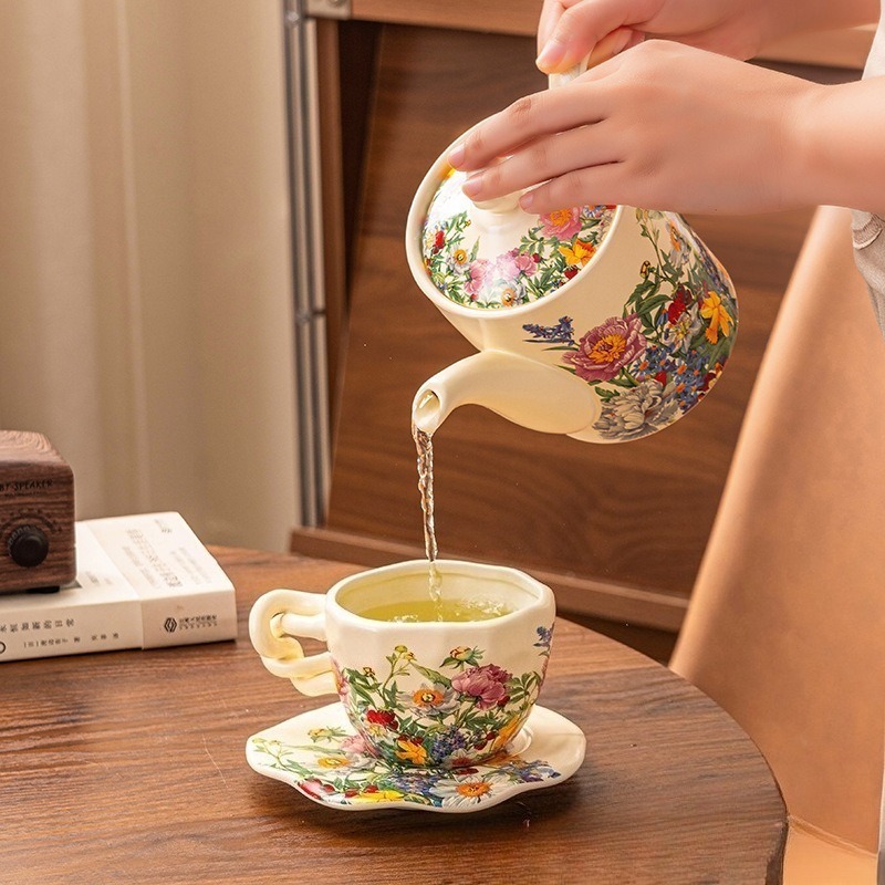 Europäisches Vintage Blumen-Ke – Coffee Tea Gift Basket Bewertung und Preis