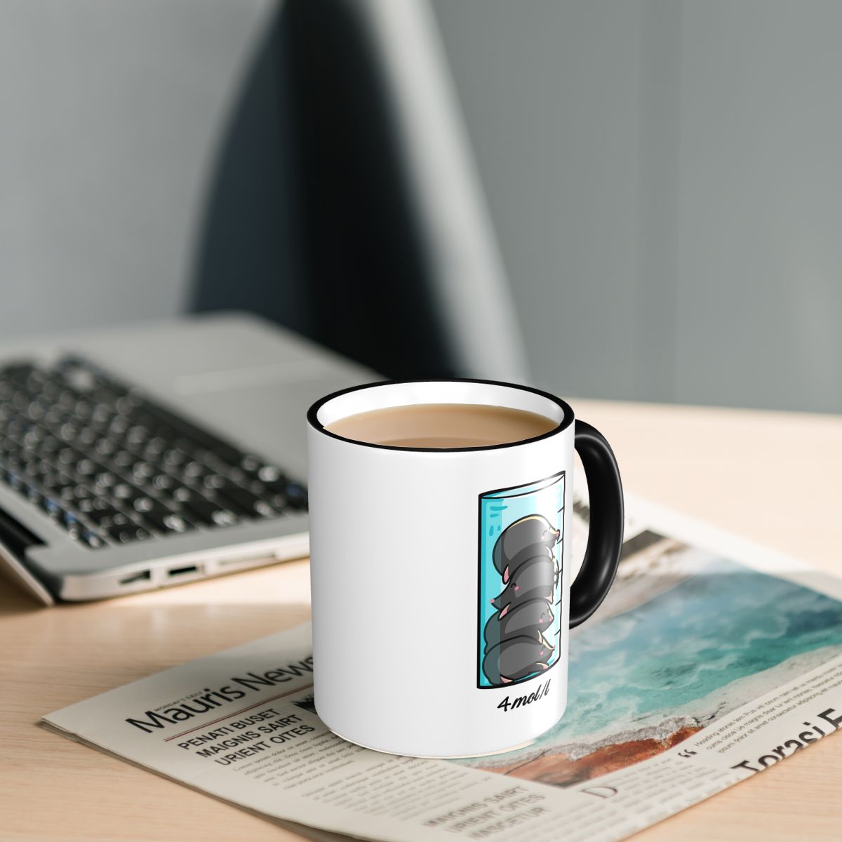 4 Maulwürfe pro Liter Chemie-W – Coffee Tea Jokes Bewertung und Preis