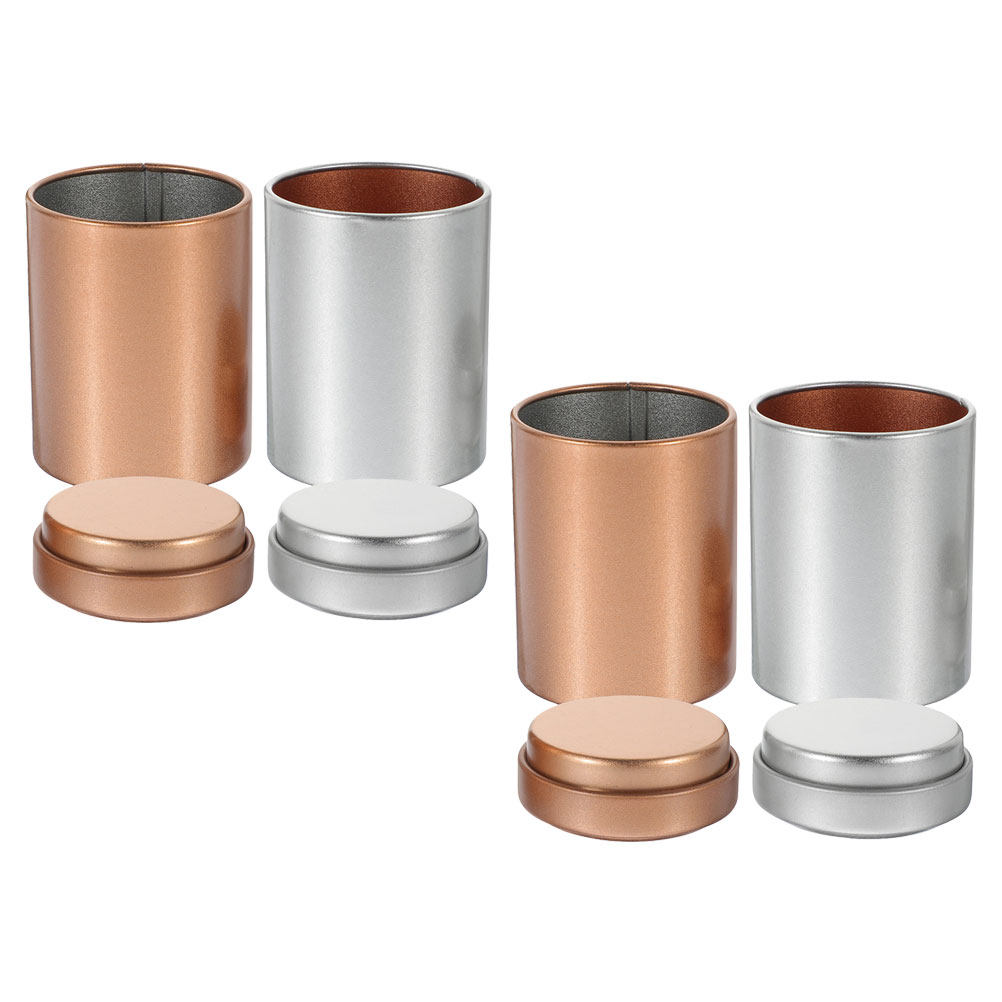 4 Stück Elegante Teedosen aus  – Coffee Tea Leaf And Bean Bewertung und Preis