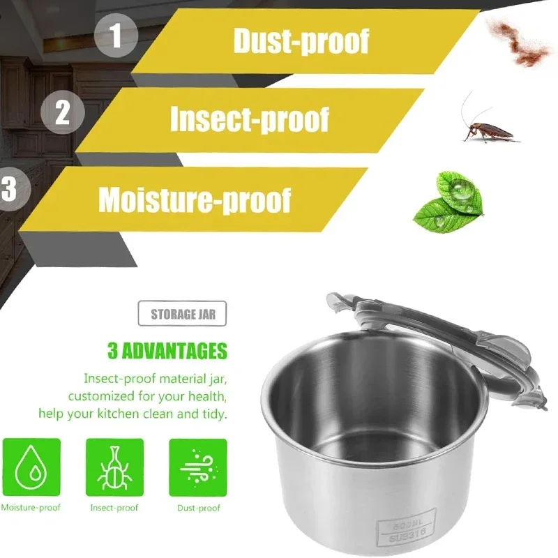 Edelstahl Lebensmittel Behälte – Coffee Tea Leaf And Bean Bewertung und Preis
