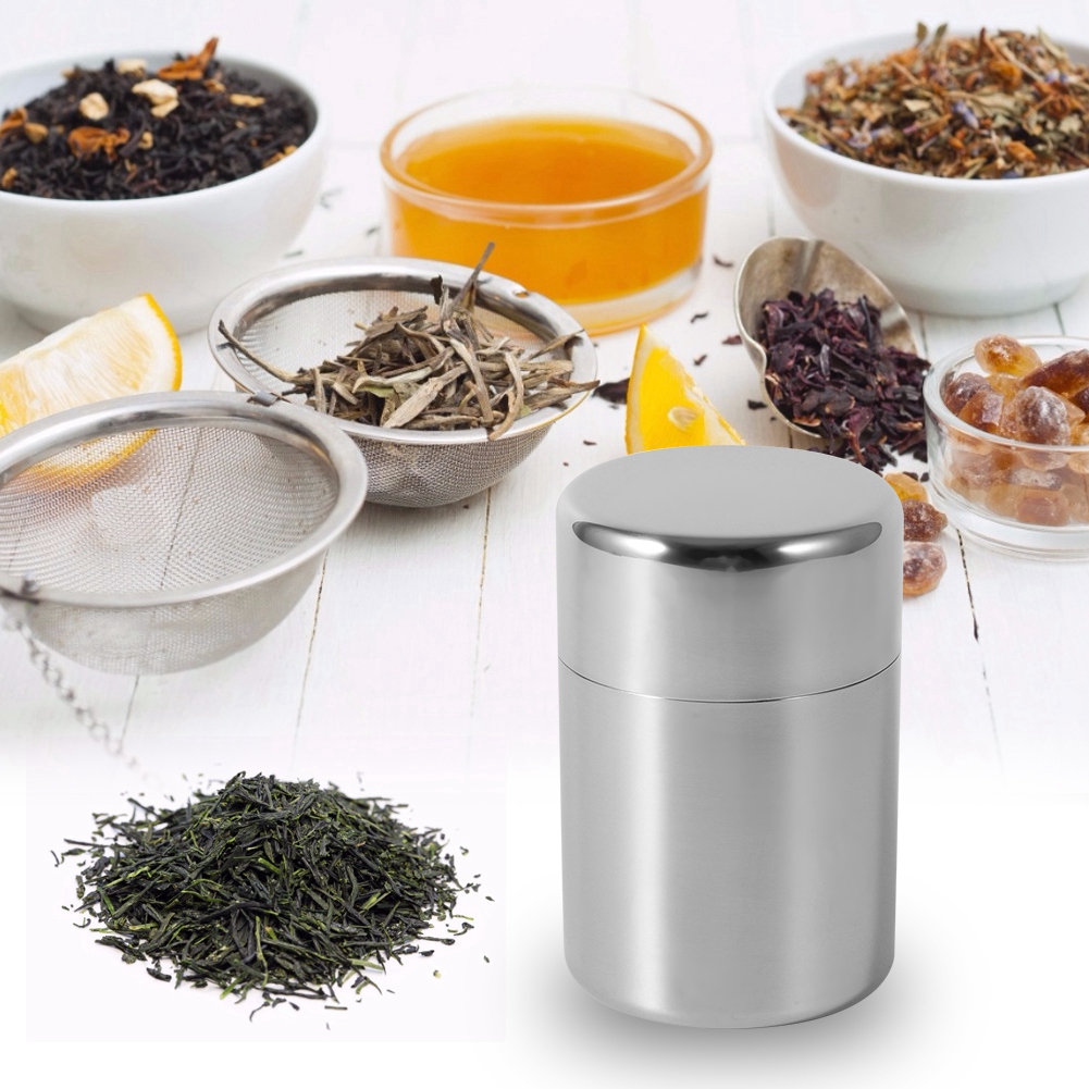 Edelstahl-Teedosen für die Küc – Canister Coffee Sugar Tea Bewertung und Preis