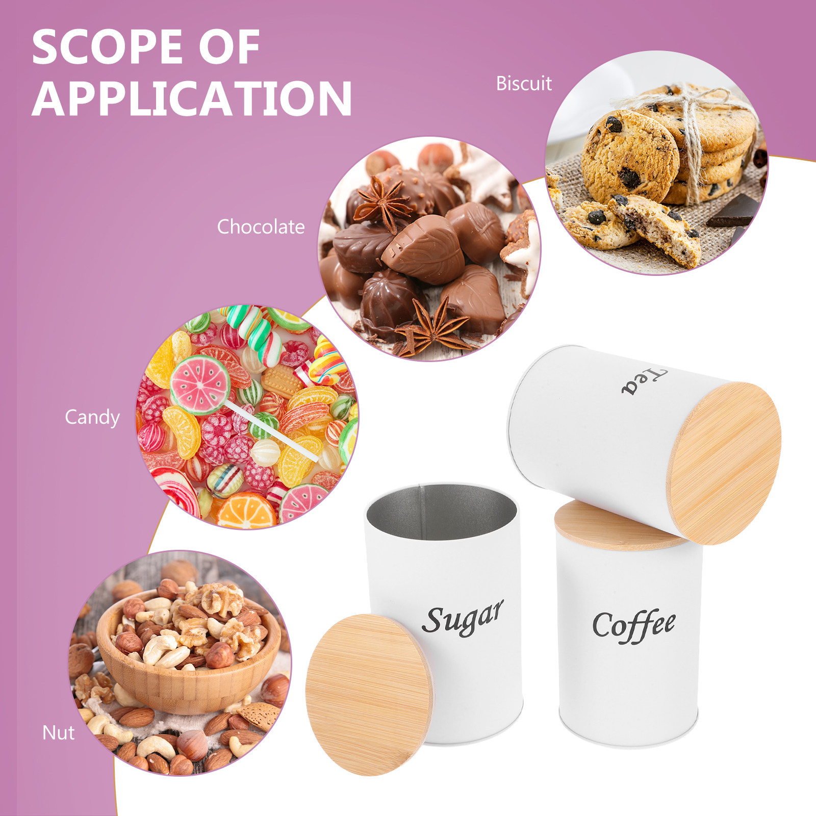 3-teiliges Luftdichtes Rundes  – Canister Coffee Sugar Tea Bewertung und Preis