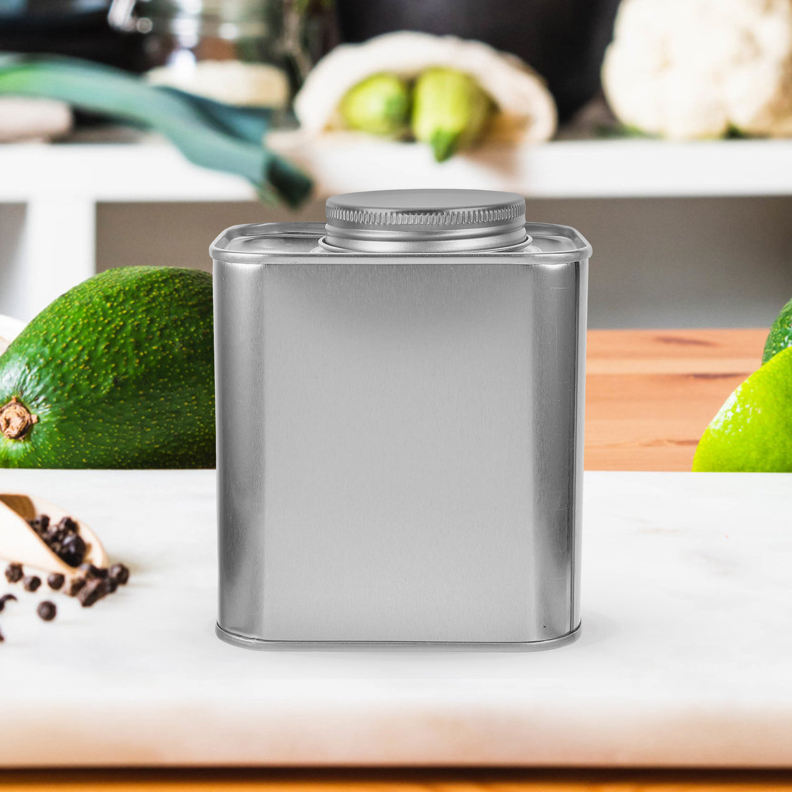 4 Stück Teedosen aus Weißblech – Canister Coffee Sugar Tea Bewertung und Preis