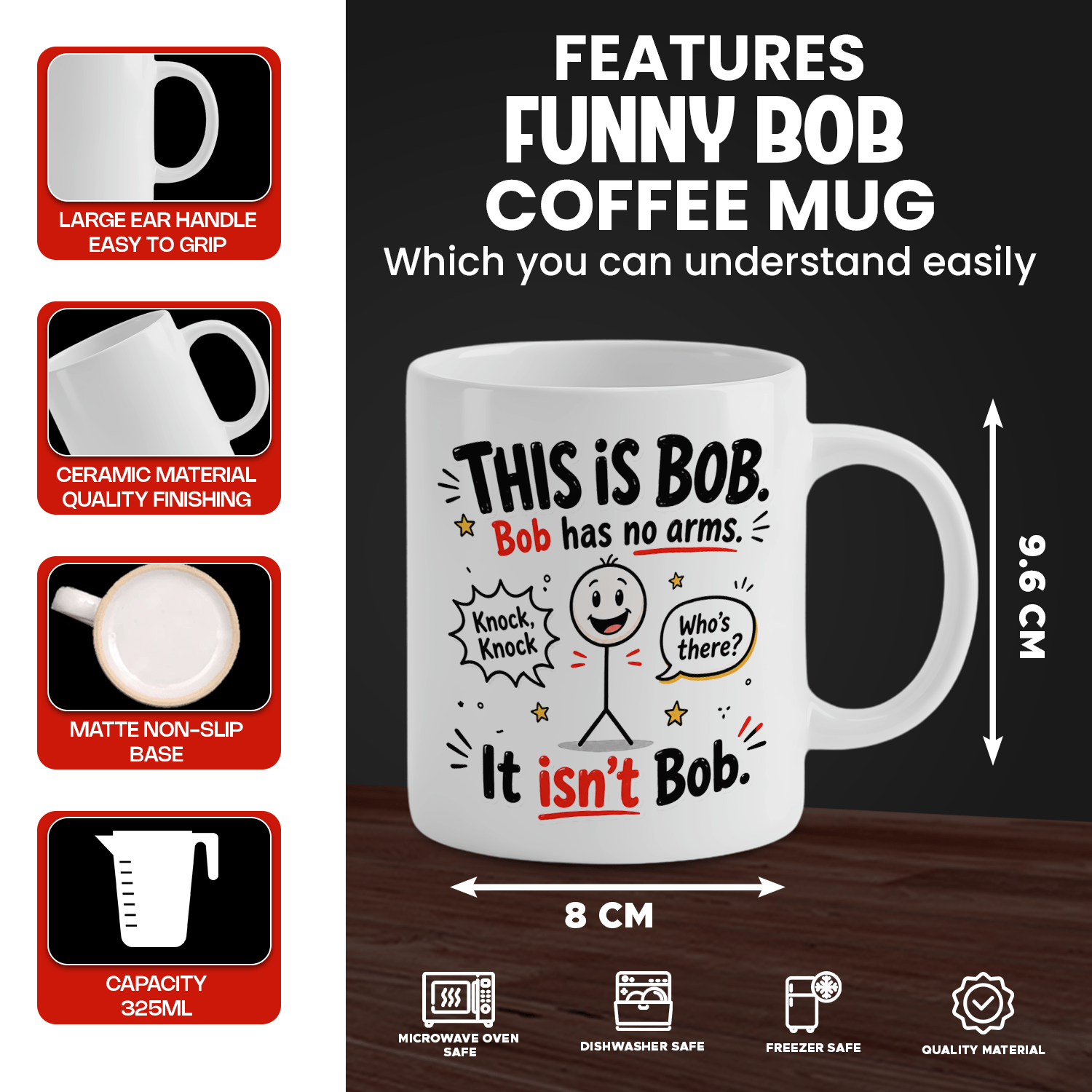 Lustige weiße Keramik-Kaffeeta – Coffee Tea Jokes Bewertung und Preis