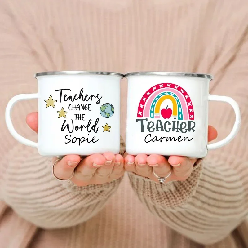 Personalisierte Emaille-Tasse  – Coffee Tea Name Bewertung und Preis
