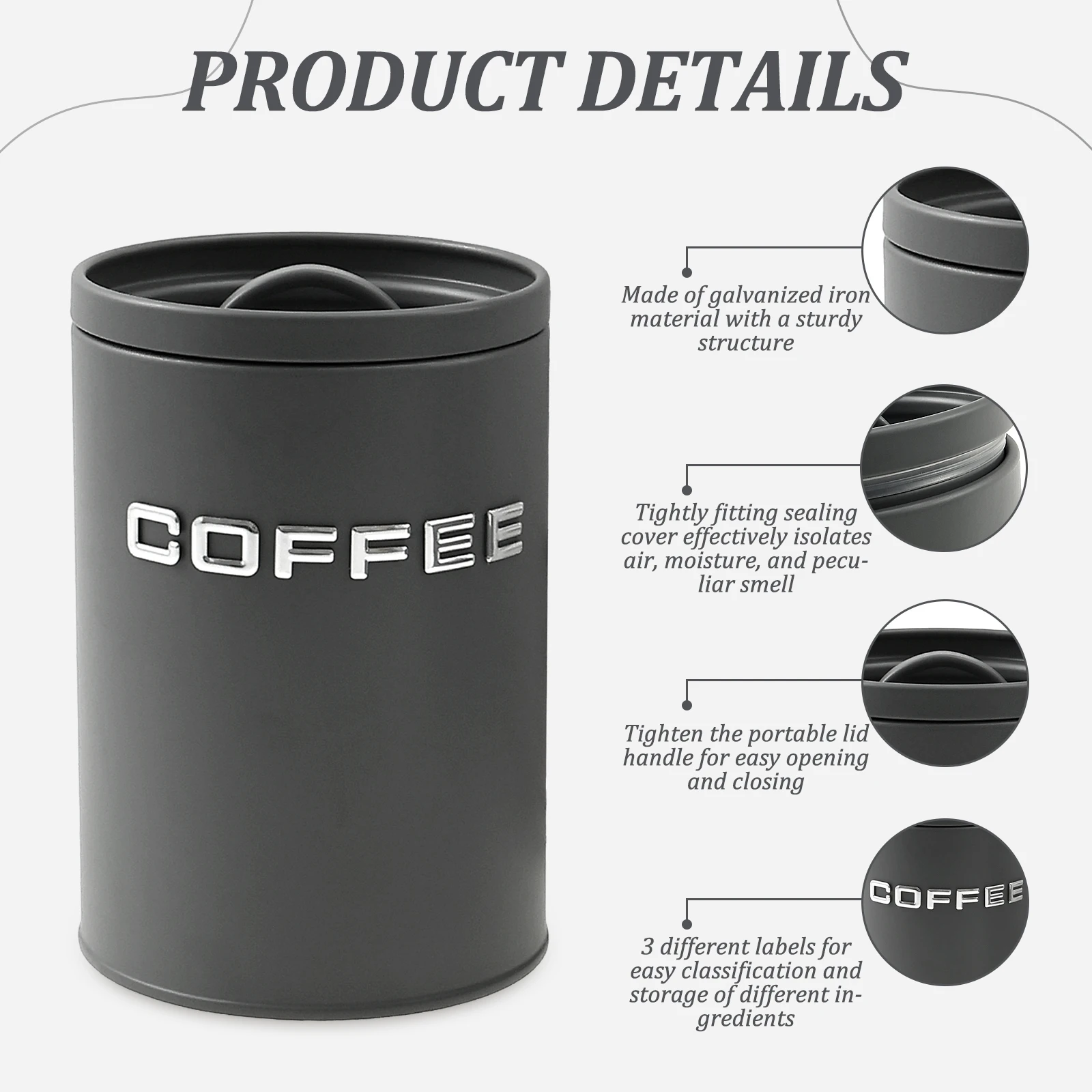 3-teiliges Glas für Tee, Kaffe – Canister Coffee Sugar Tea Bewertung und Preis