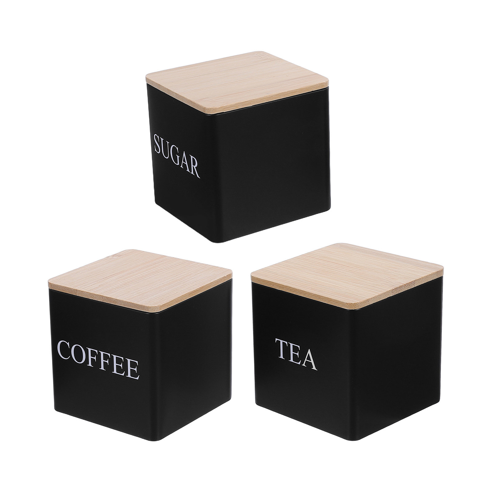 3-teiliges Metall-Tee-Kaffee-Z – Canister Coffee Sugar Tea Bewertung und Preis