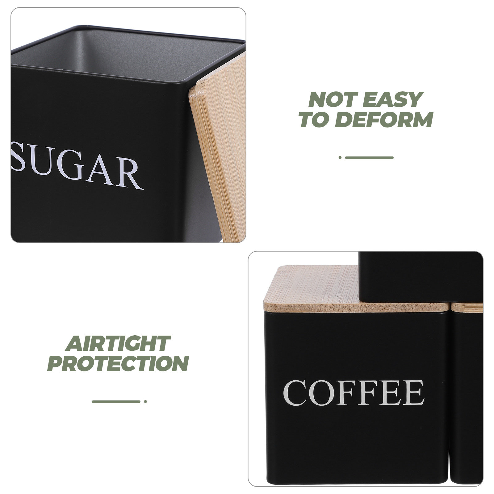 3-teiliges Metall-Tee-Kaffee-Z – Canister Coffee Sugar Tea Bewertung und Preis